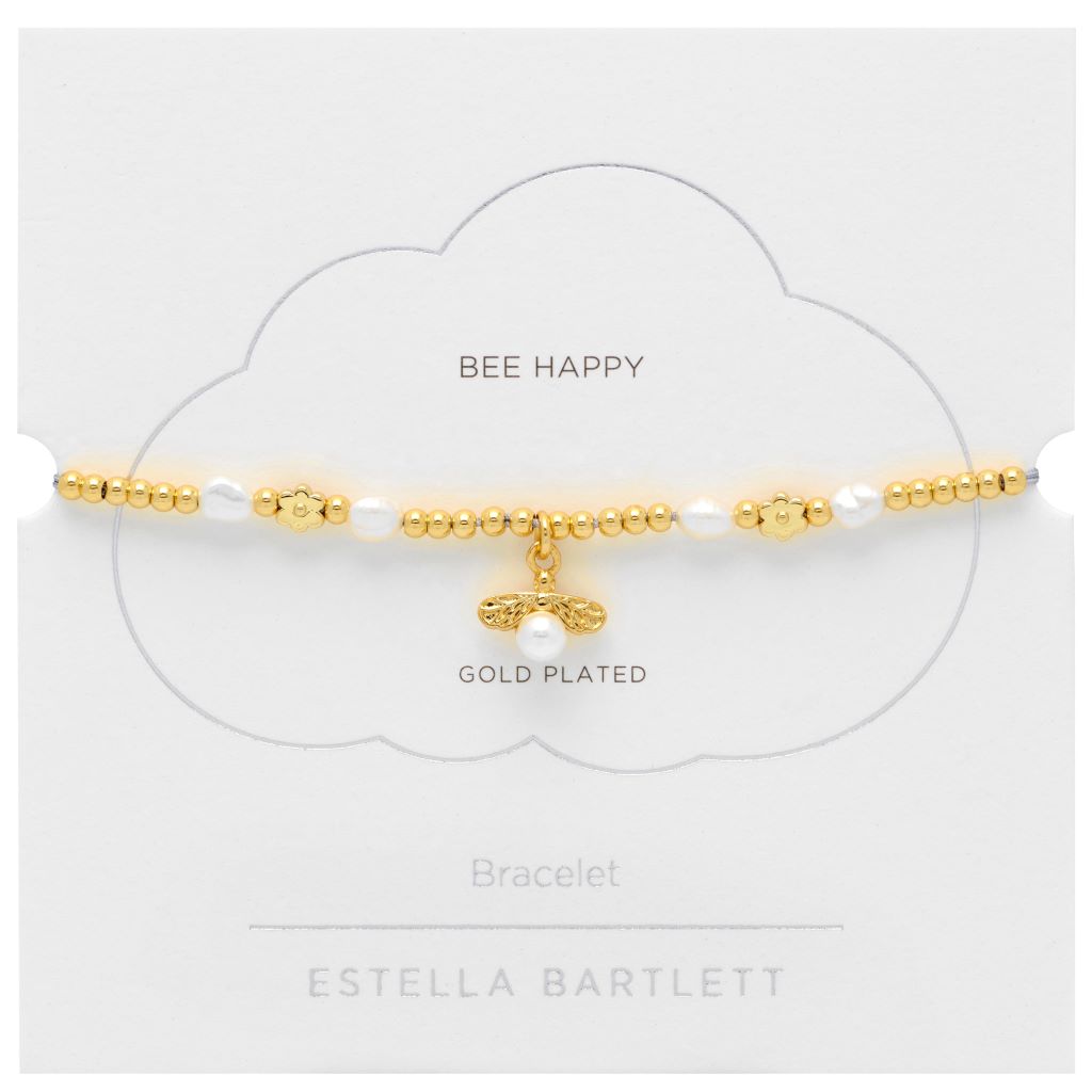 Pearl And Bee Louise Bracelet - Gold Plated