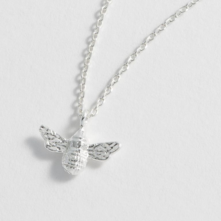 Bee Necklace - Silver Plated