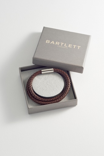 Brown Leather Double Wrap Bracelet