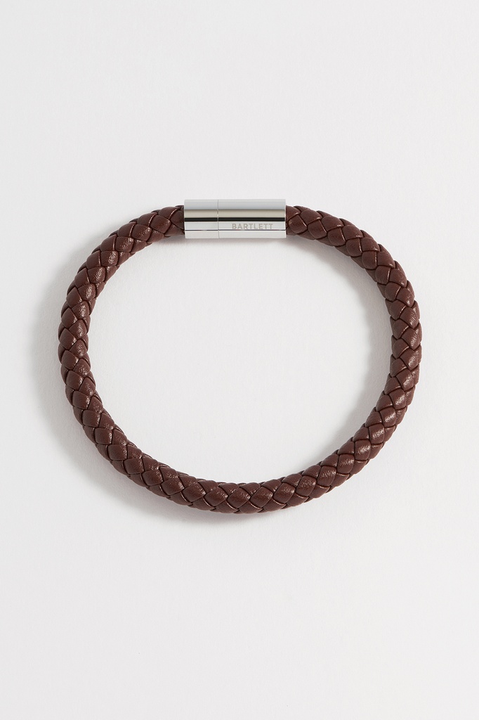 Brown Leather Single Wrap Bracelet