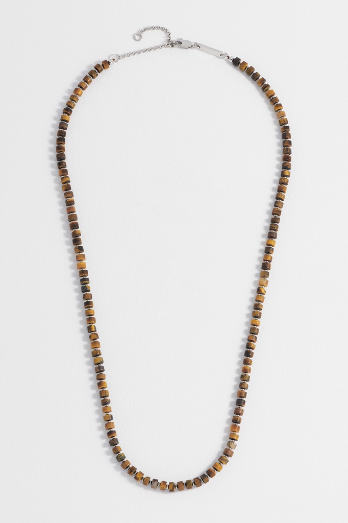 Tigers Eye Rondelle Necklace