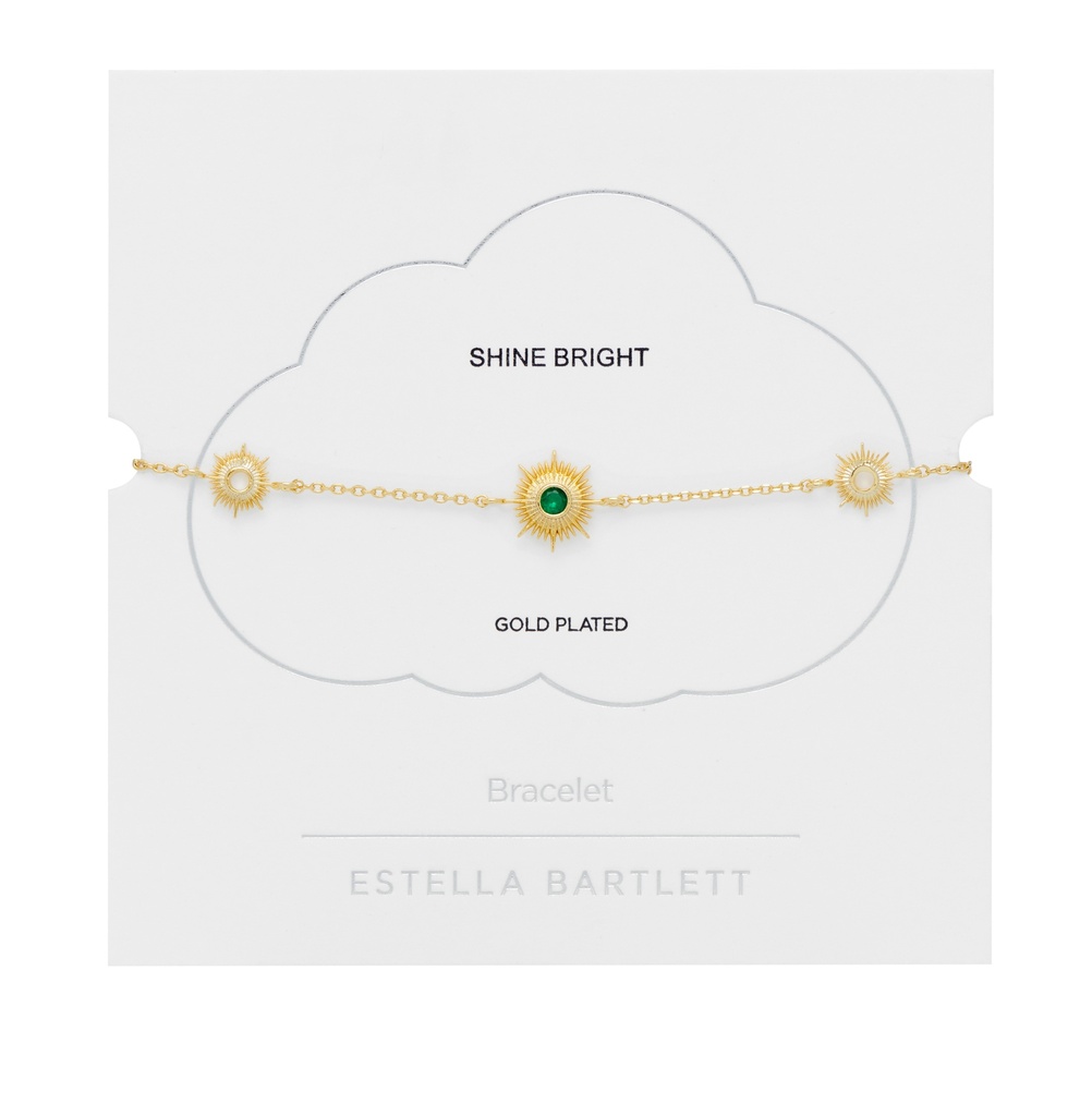 Multi Sunburst Green CZ Bracelet