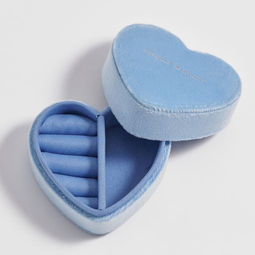 Blue Velvet Mini Heart Box
