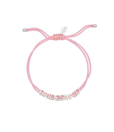 Bridesmaid Bracelet Pink Cord - Essentials