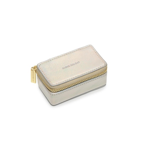 Tiny Jewellery Box - Iridescent - Saffiano