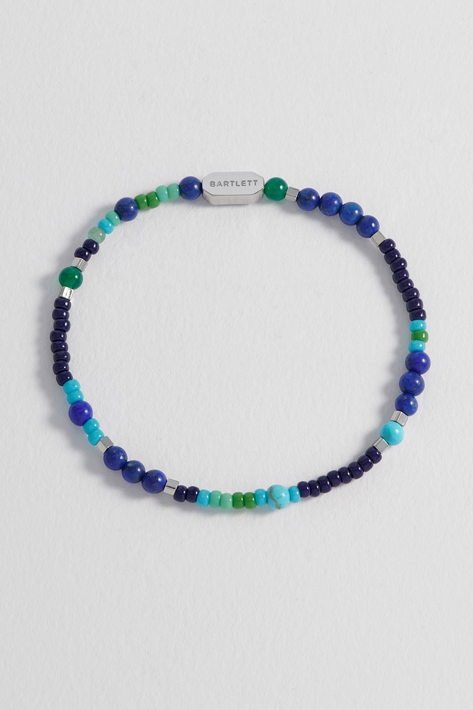 Mixed Blue & Green Stretch Bracelet