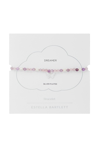 Purple And Pearl Butterfly Bracelet 