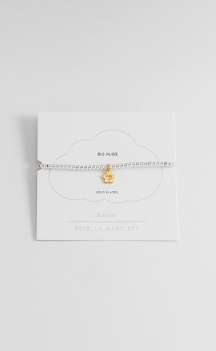 Flower And Heart Sienna Bracelet - Gold Plated