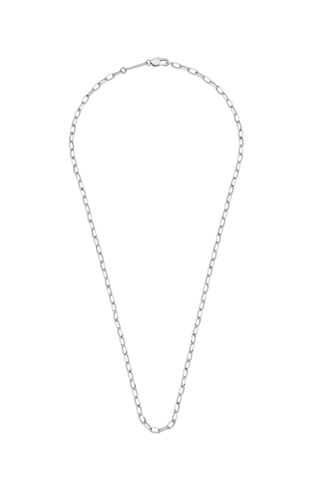 Paperclip Chain  Necklace - Steel Finish