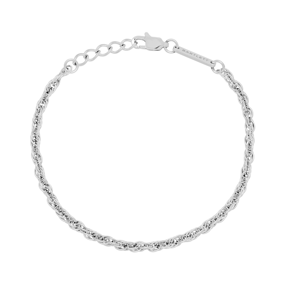 Rope Chain Bracelet - Steel Finish