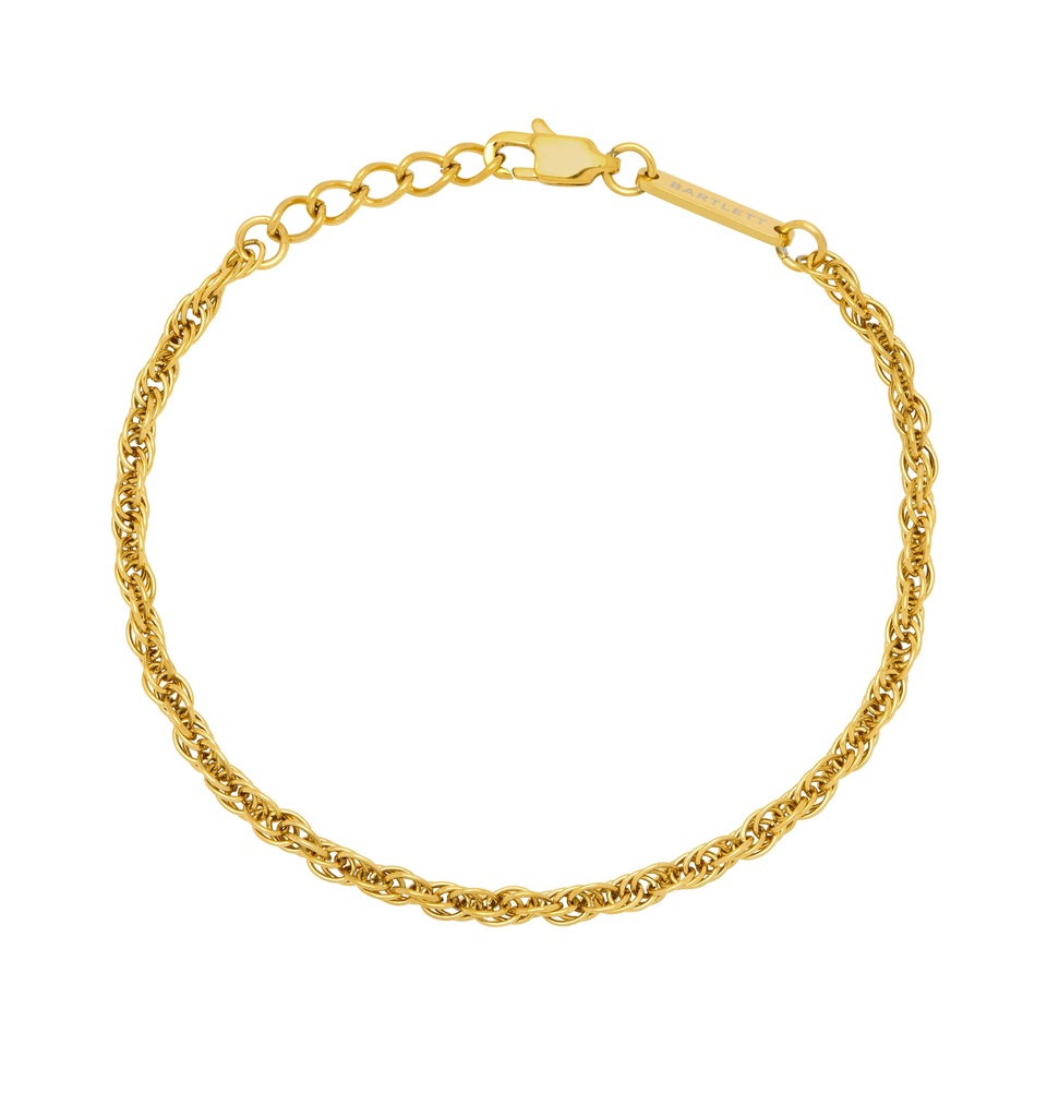 Rope Chain Bracelet - Gold Finish