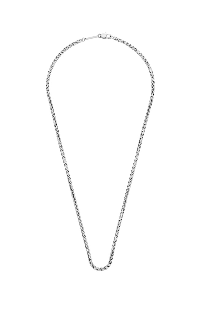 Spiga Chain Necklace - Steel Finish