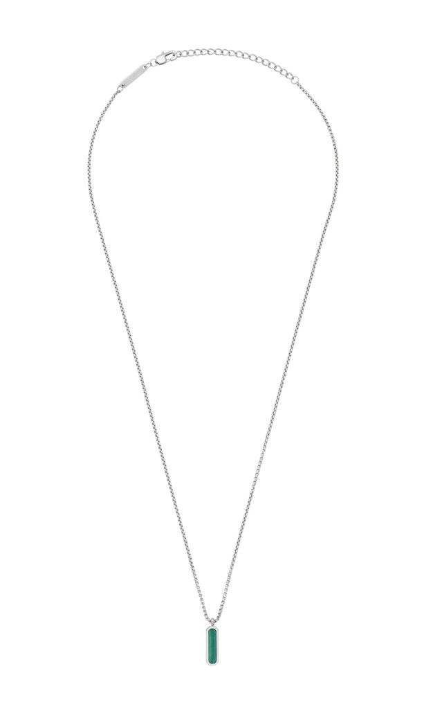 Malachite Tag Necklace