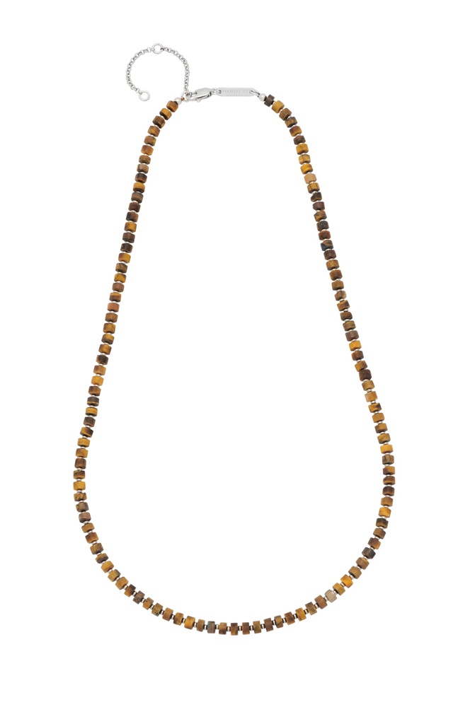 Tigers Eye Rondelle Necklace