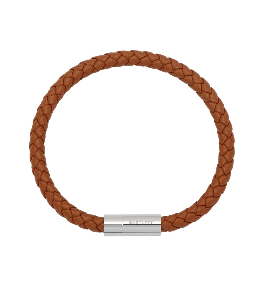 Caramel Brown Leather Cord Bracelet