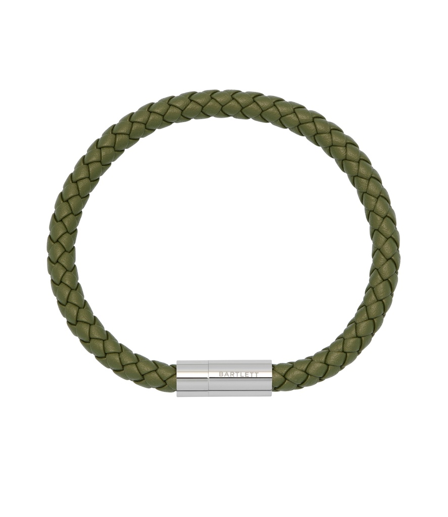 Khaki Leather Cord Bracelet