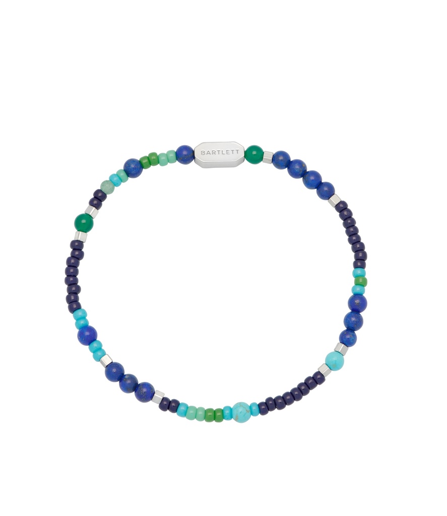 Mixed Blue & Green Stretch Bracelet