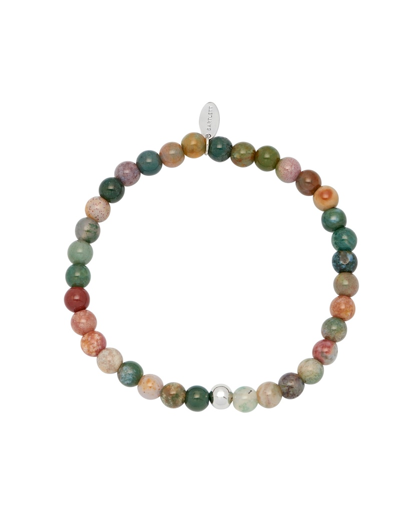 6mm Flourite Beaded Bracelet