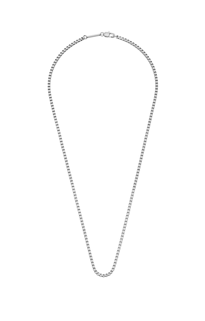 Box Chain 2.7Mm Necklace - Steel Finishc