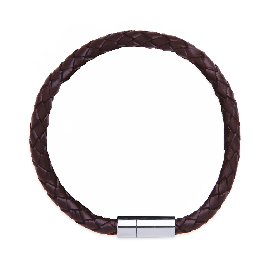 Brown Leather Single Wrap Bracelet