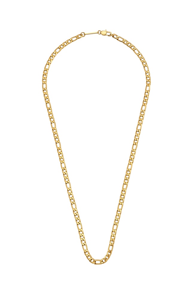 Figaro Chain Necklace - Gold Finish