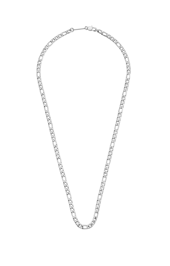 Figaro Chain Necklace - Steel Finish