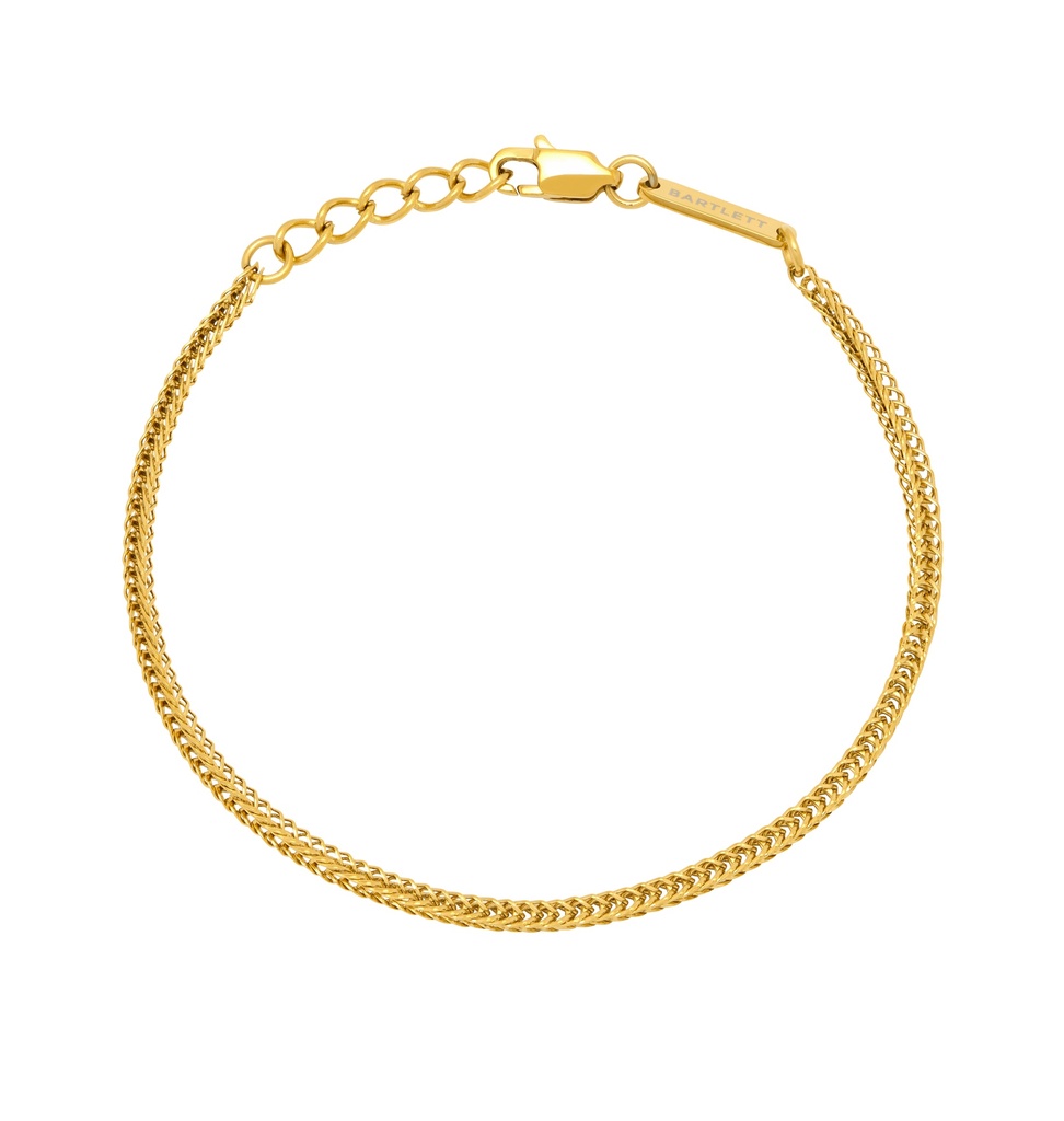 Fox Tail Chain Bracelet - Gold Finish