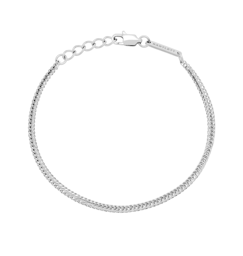 Fox Tail Chain Bracelet - Steel Finish