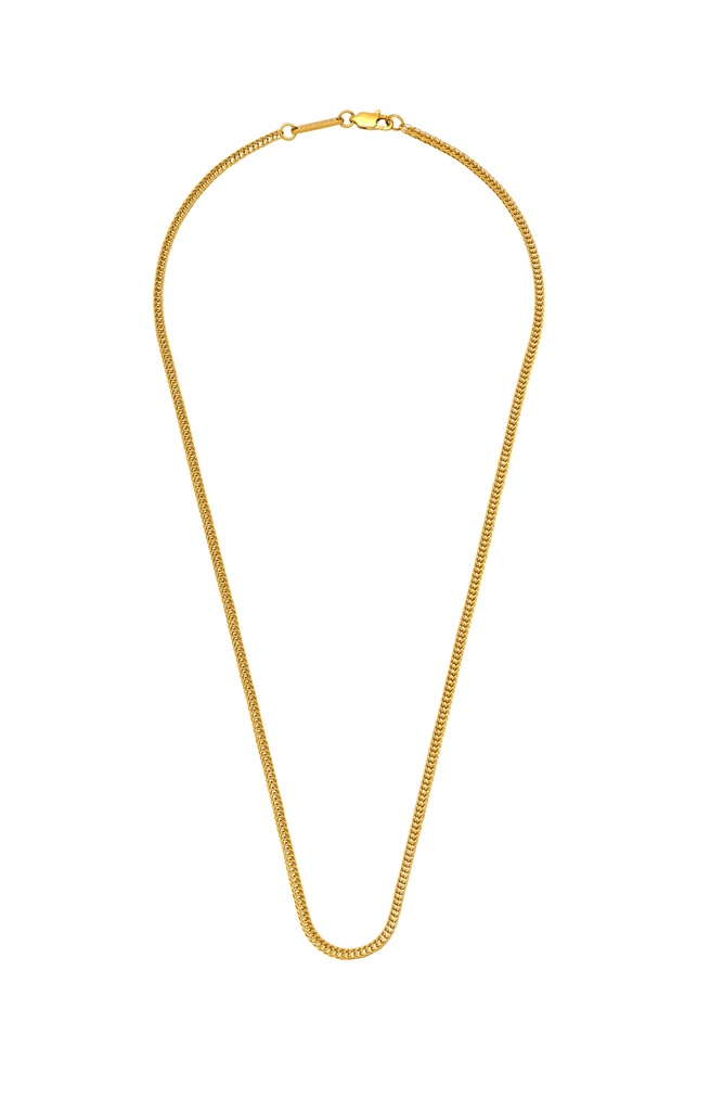 Fox Tail Chain Necklace - Gold Finish