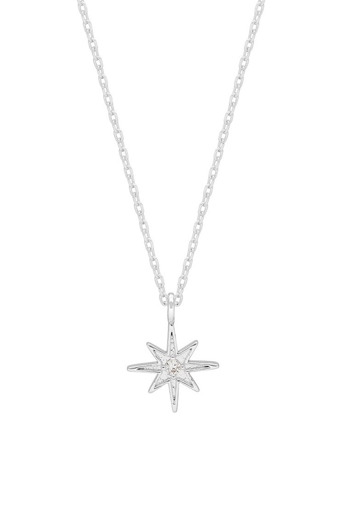 North Star Necklace Silver