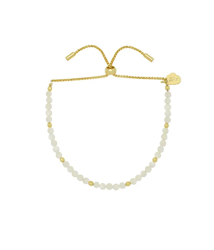 Faceted Mop Amelia Bracelet - Gold