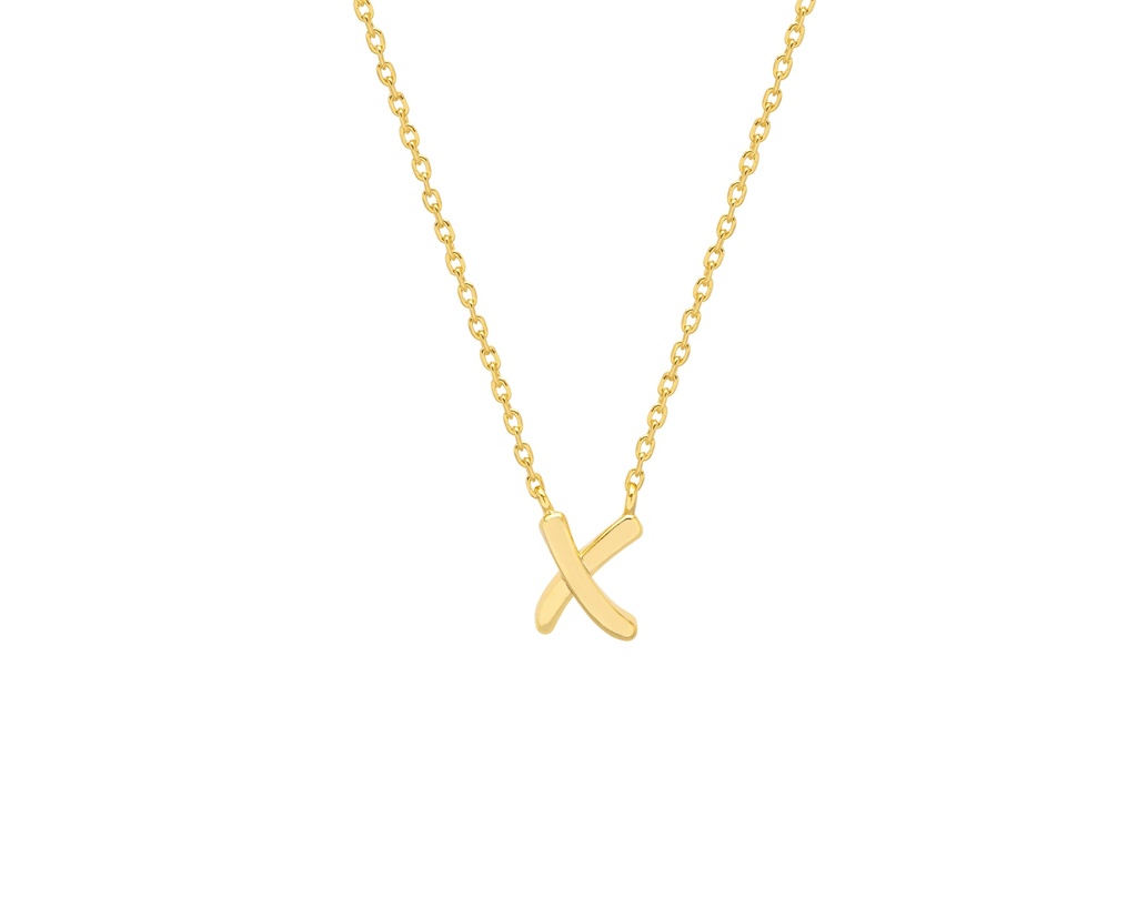 Kiss Necklace - Gold Plated