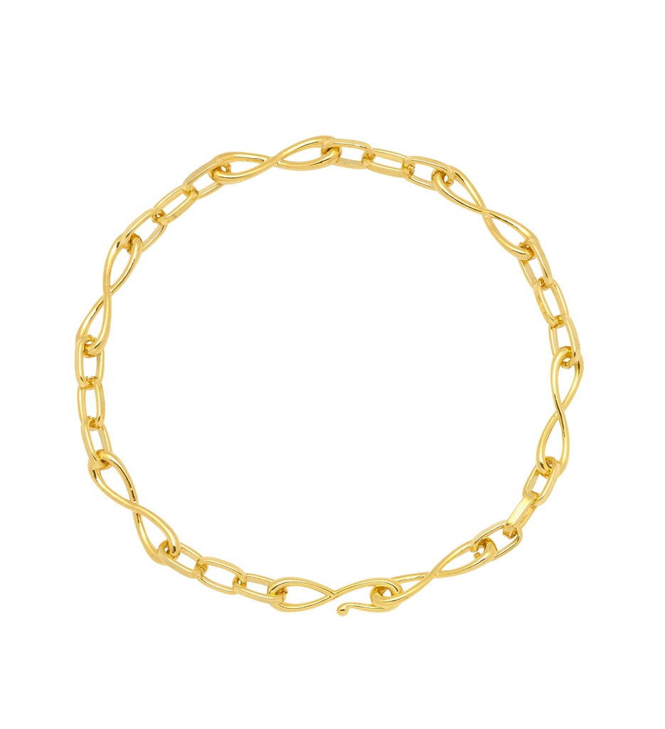Full Infinity Chain Bracelet - Gold Plated