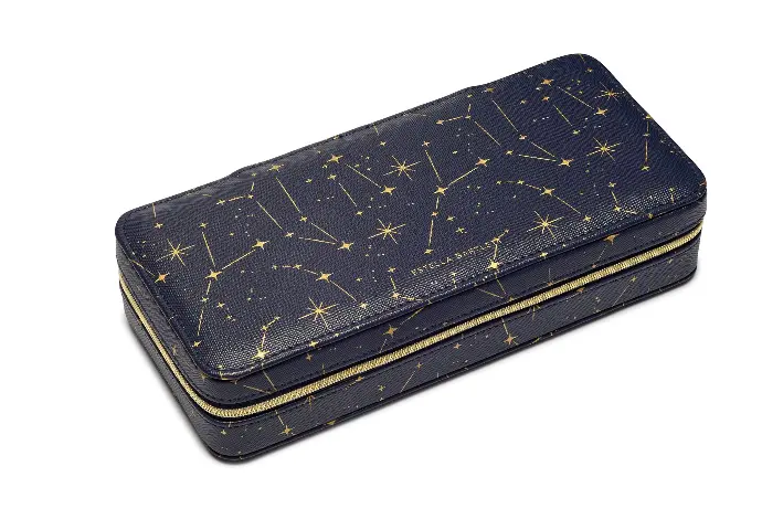 Long Jewellery Box - Celestial Navy