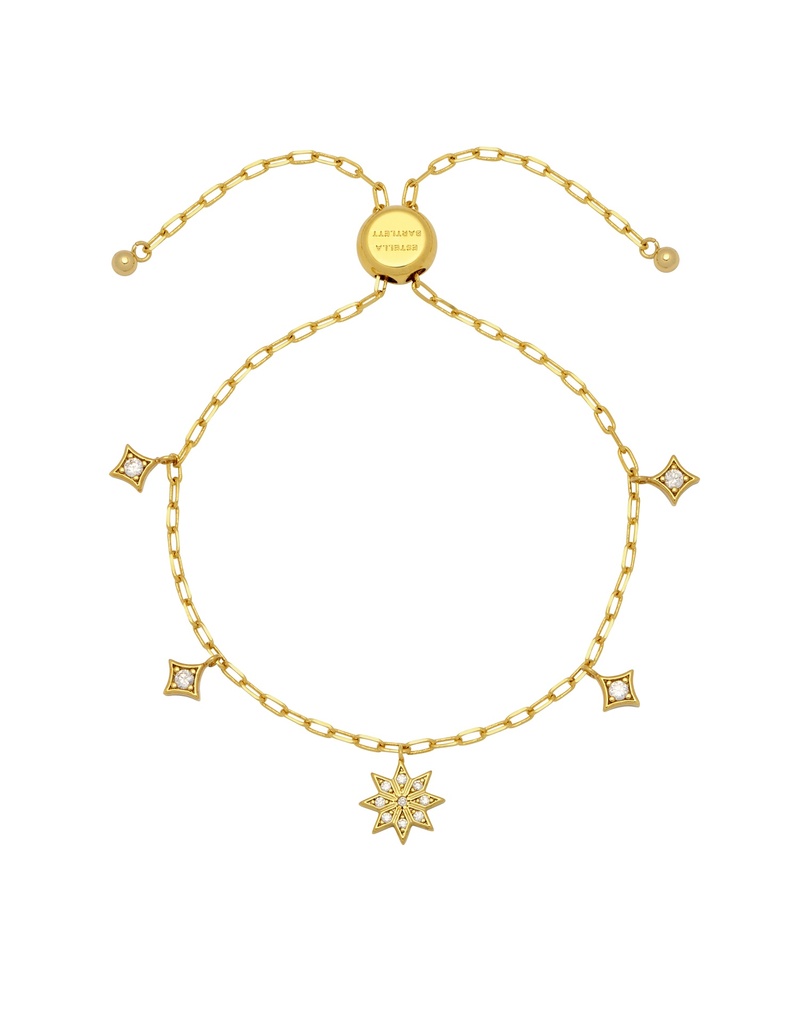 Star Adjustable Bracelet - Gold Plated