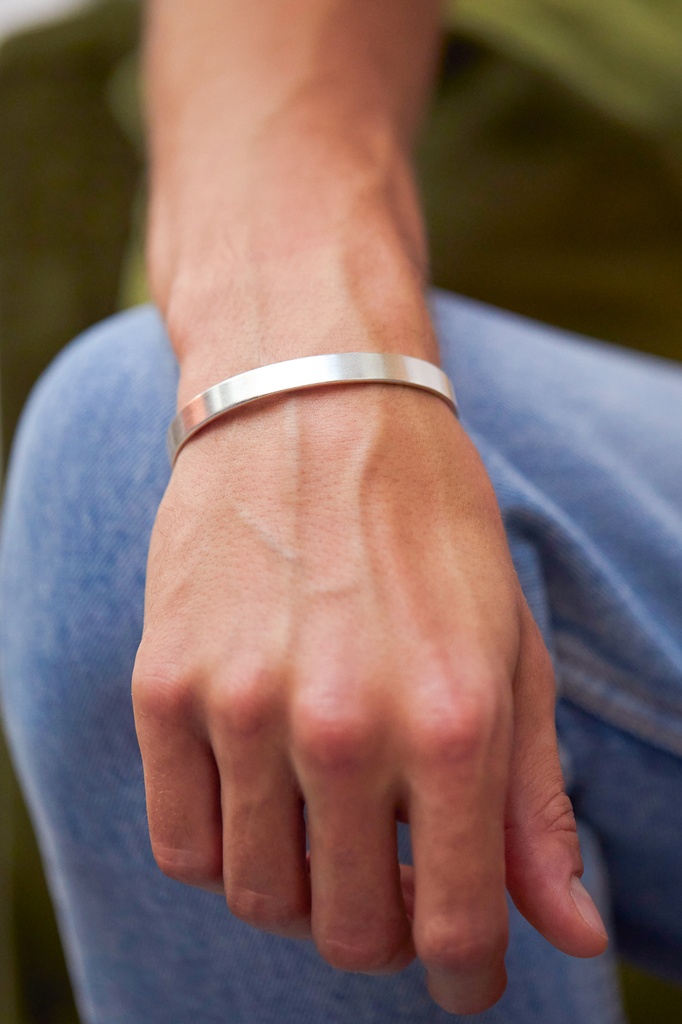 Silver Plated Metal Cuff