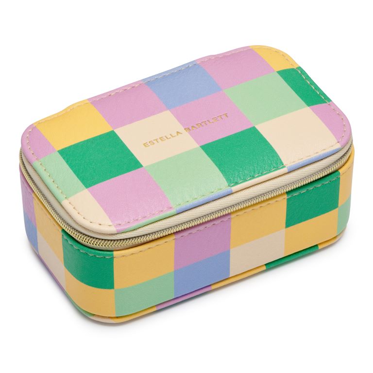 Checkerboard Print Mini Jewellery Box