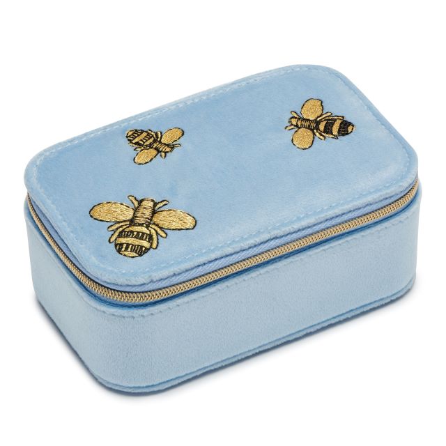 Scattered Bees Velvet Mini Jewellery Box