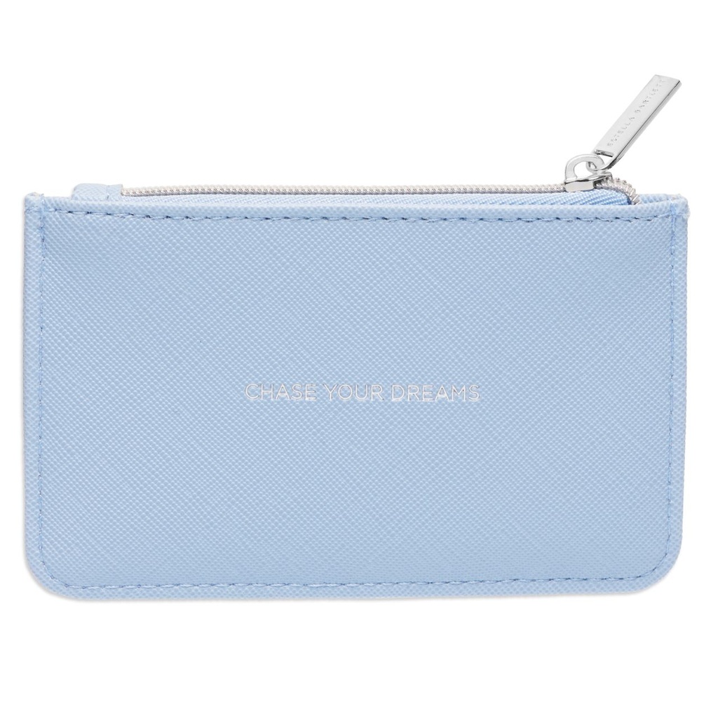 Blue Saffiano Card Purse