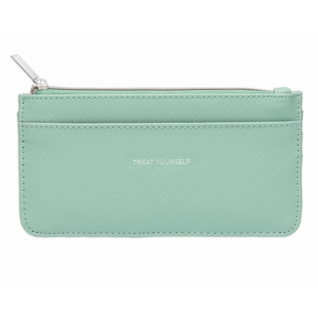 Spearmint PU Long Card Purse