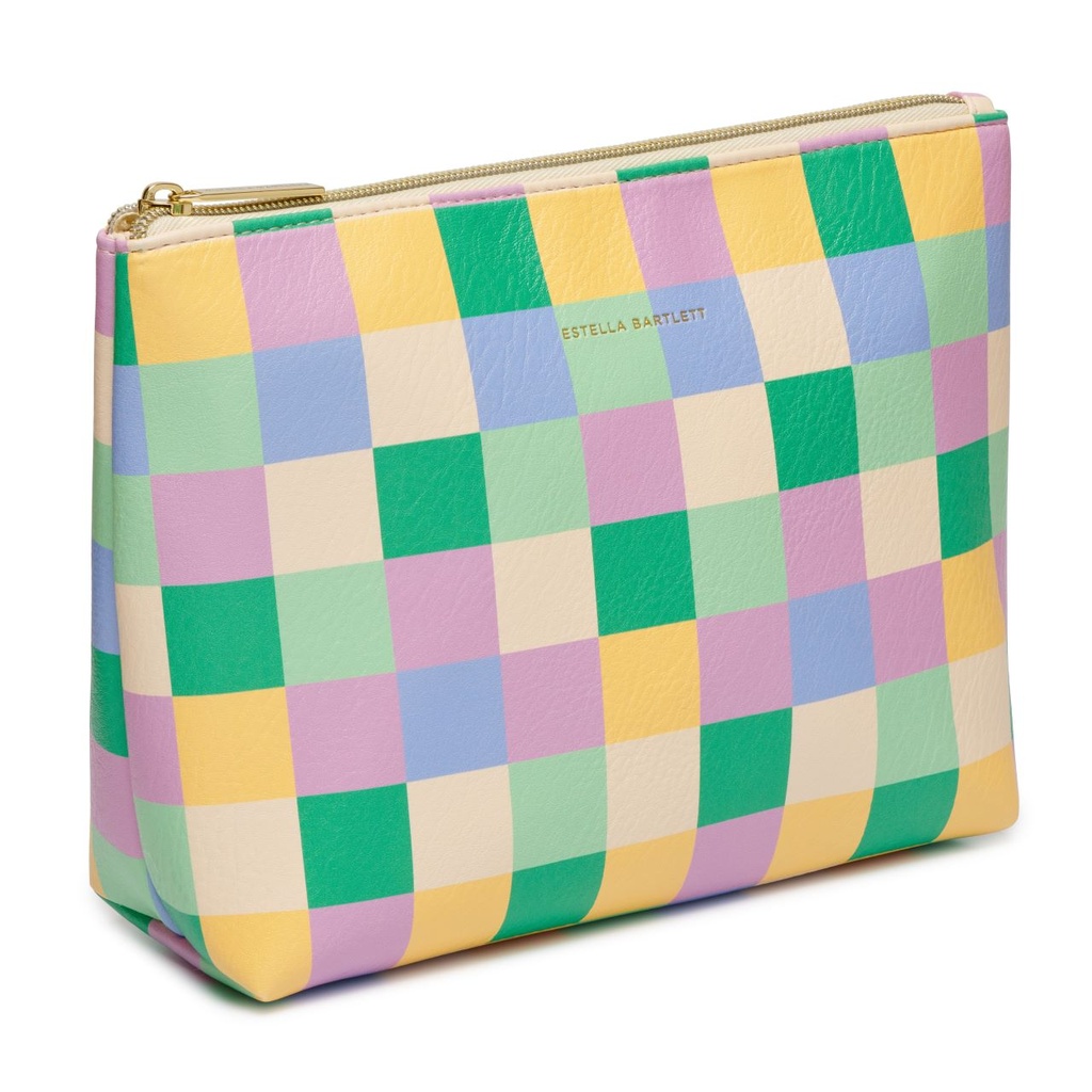 Checkerboard PU Washbag