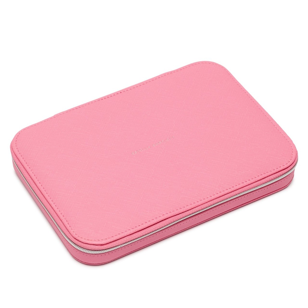 Pink Saffiano  Book Shape Jewellery Box