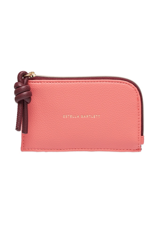 Knot Card Purse - Coral