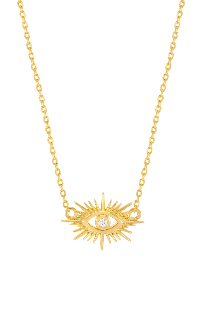 Eye Burst Cz Necklace