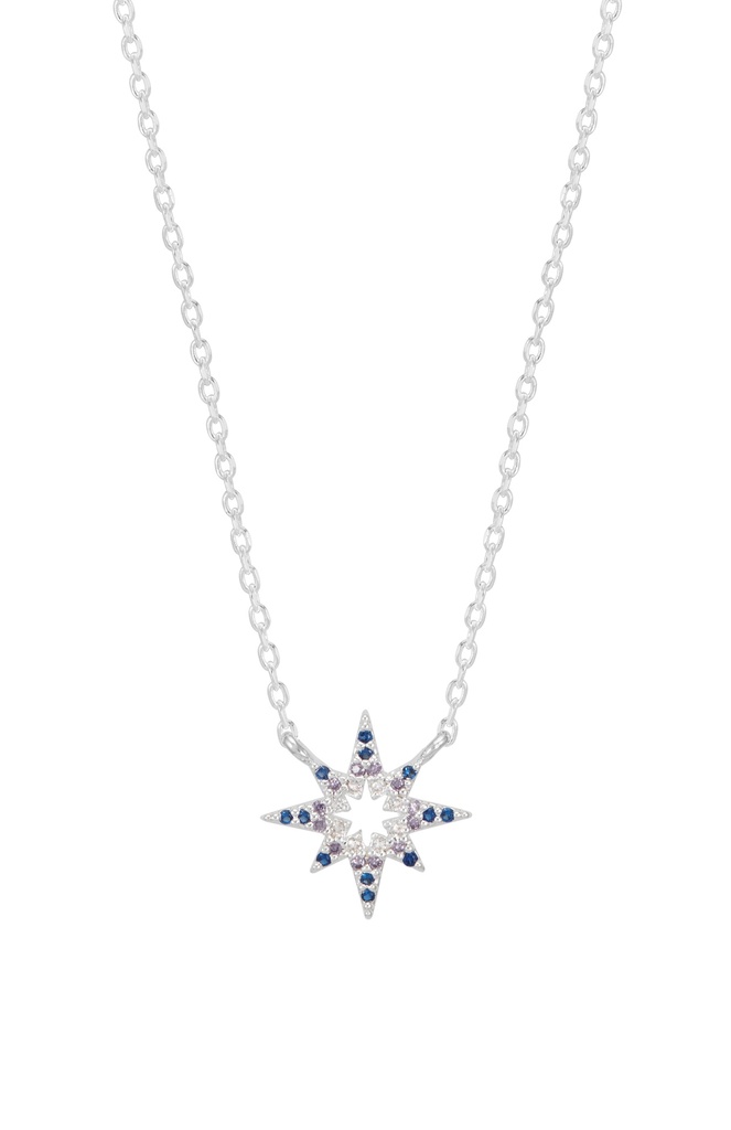 North Star Multi CZ Necklace