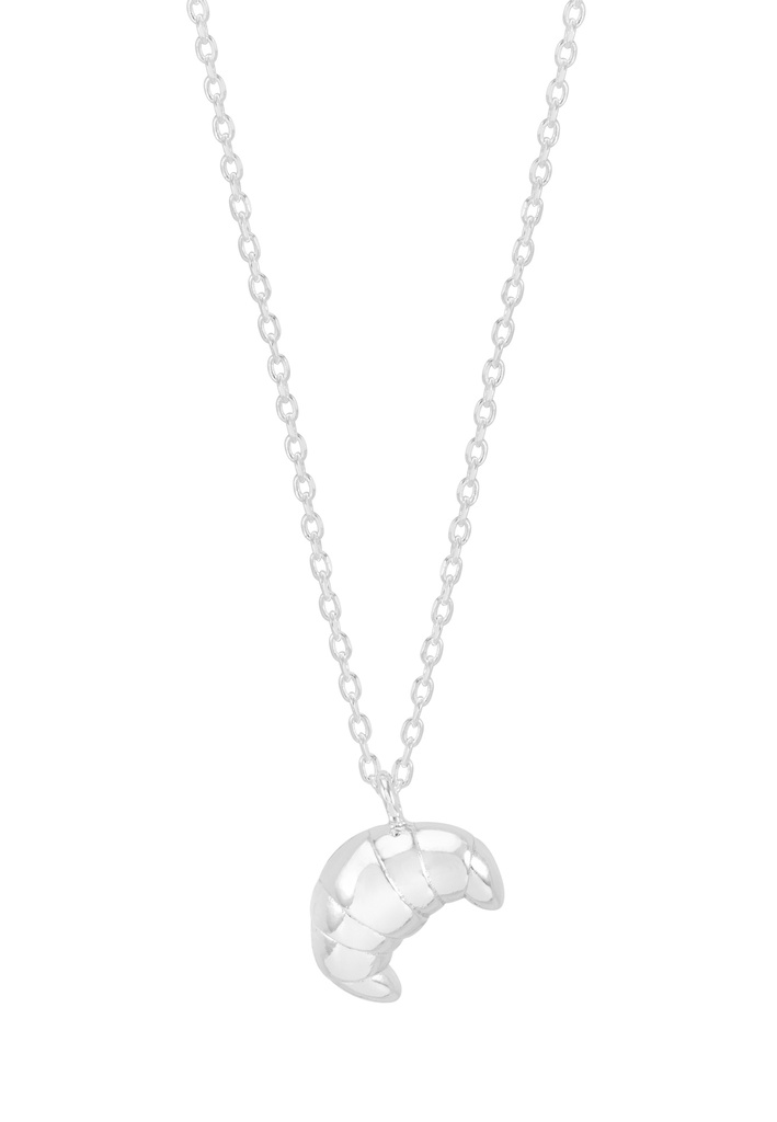 Croissant Necklace - Silver