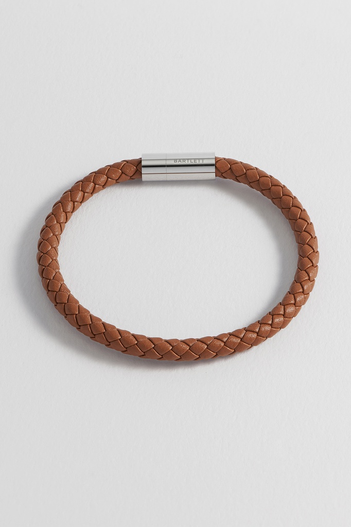 Caramel Brown Leather Cord Bracelet