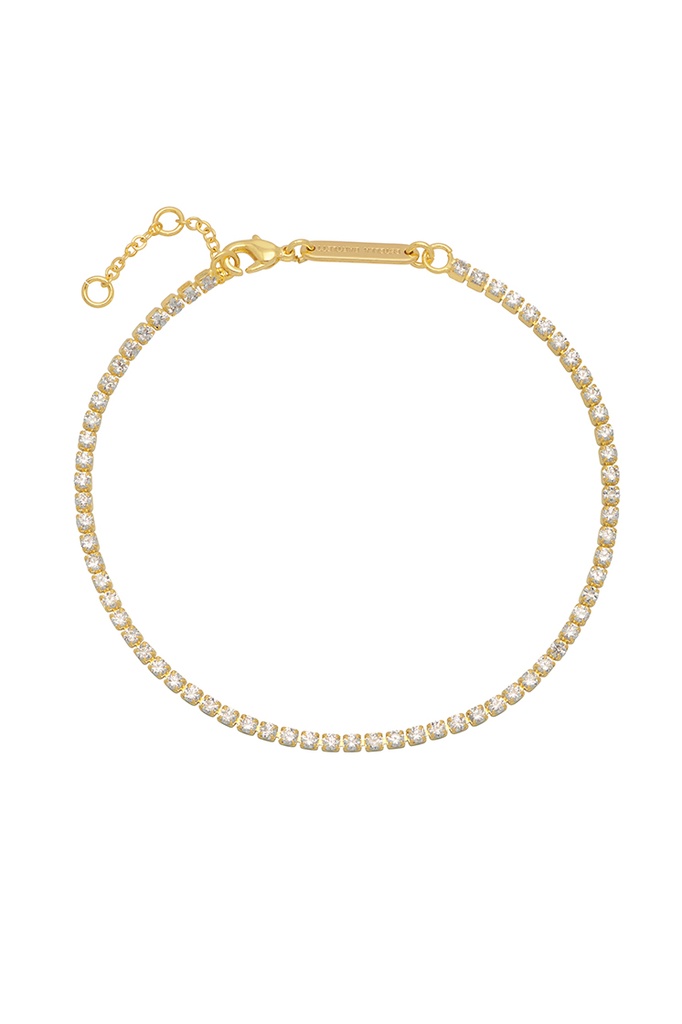 Fine Cz Tennis Bracelet - Gold Plated