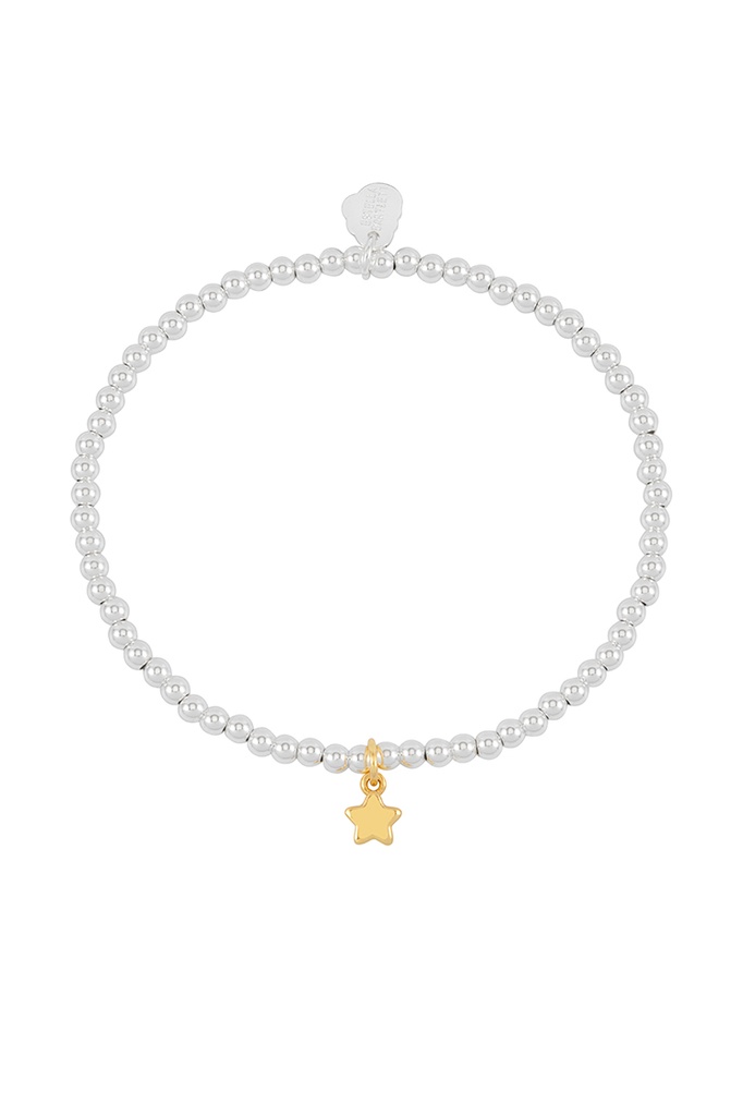 Puffed Star Sienna Bracelet - Gold Plated