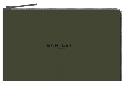 Bartlett Men's Zipped Card Holder - Khaki